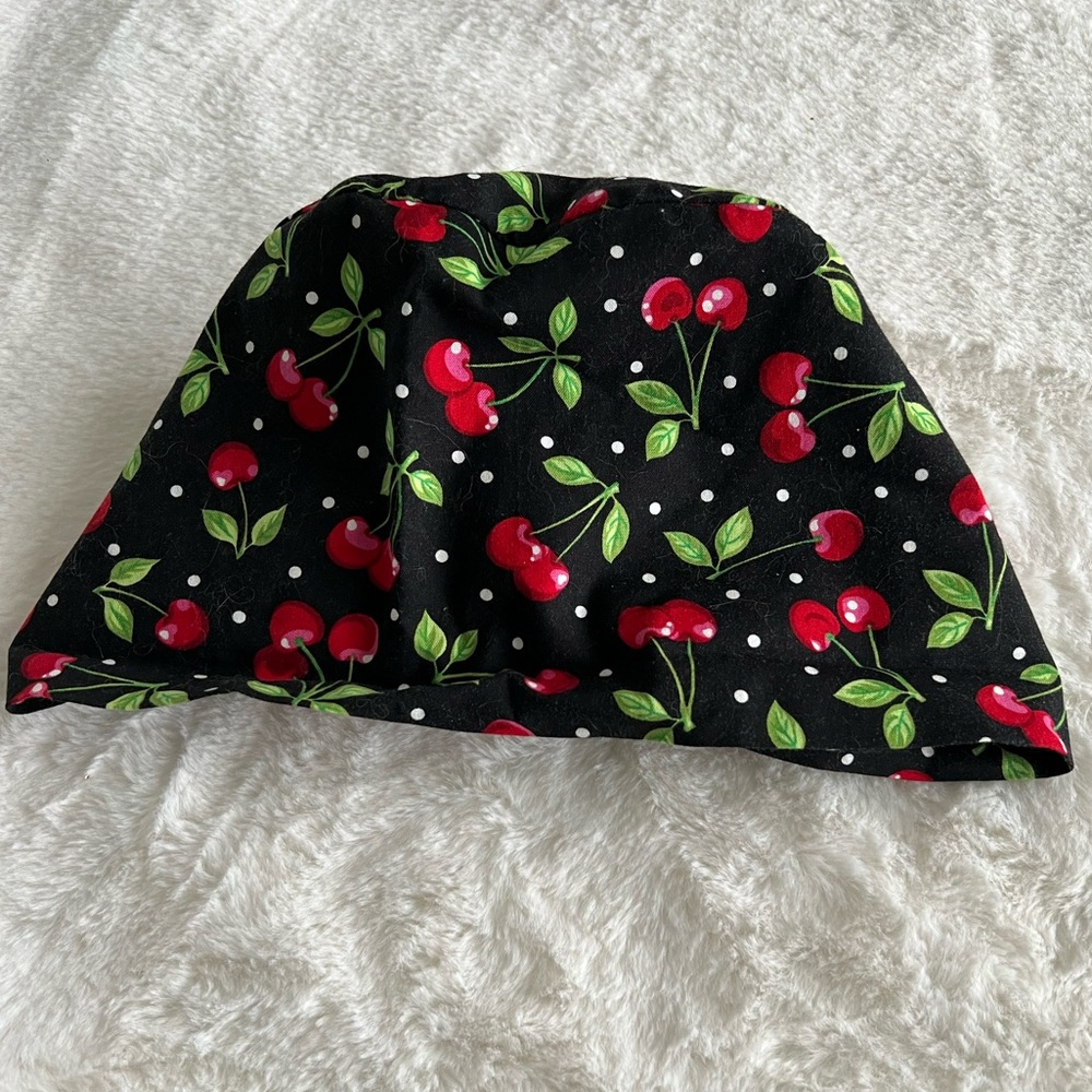Cherry Print Scrub Cap